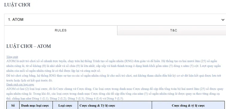 Siêu Phẩm Quay Số Atom Tại RikBet Đẳng Cấp Cho Mọi Cược Thủ Chuyên Nghiệp
