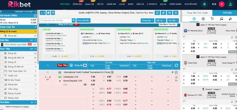 Thể Thao IM Sports RikBet Đẳng Cấp Thắng Lớn Mỗi Ngày Với Tỷ Lệ Cao
