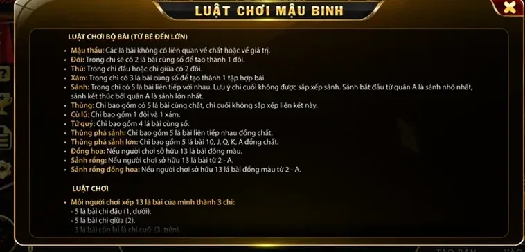 Mậu Binh Tại RikBet Đỉnh Cao Trí Tuệ Cùng Cơ Hội Nhận Thưởng Cực Khủng