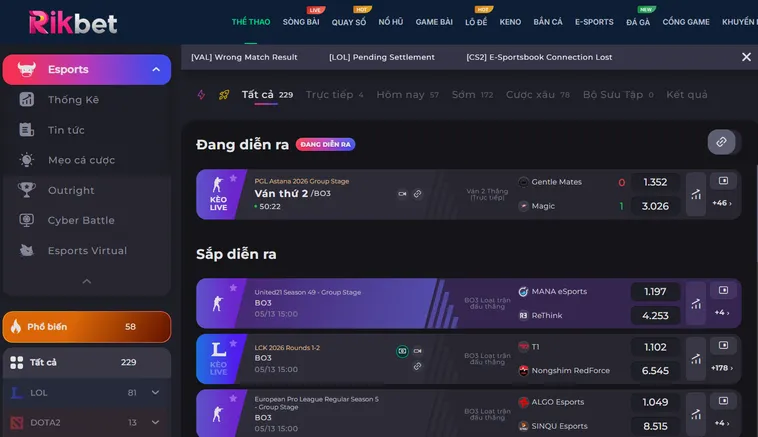 Thể Thao Ảo Tại RikBet Trải Nghiệm Đỉnh Cao Với Tỷ Lệ Thắng Lớn